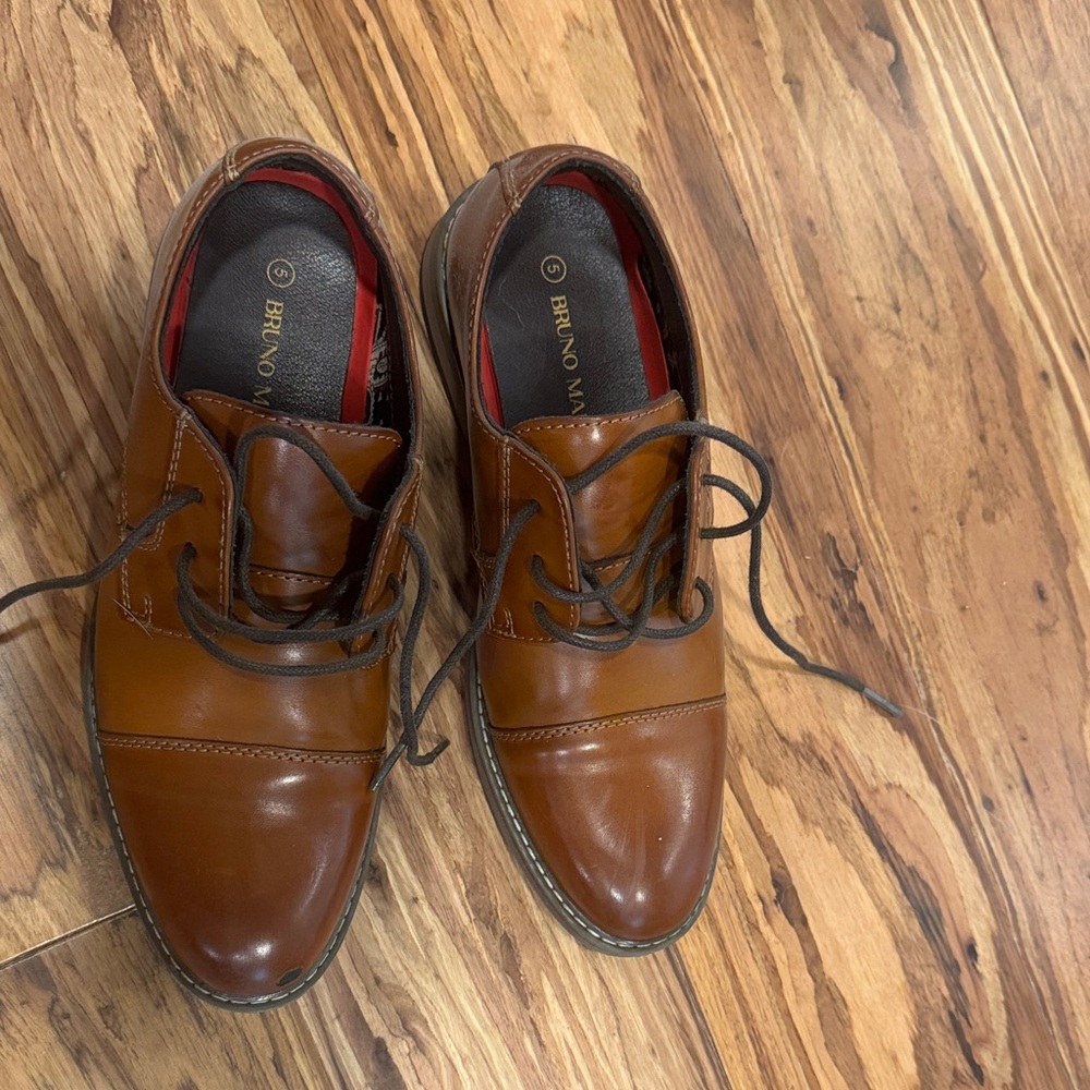 Bruno Marc Kids' Tan Dress Shoes